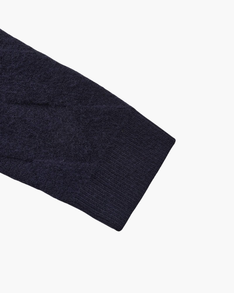 Heritage Diamond Knit Zip Cardigan - Choose By Portugal