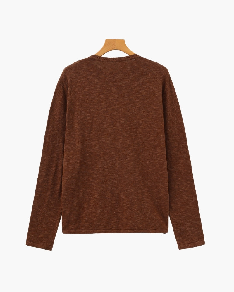 Linen Cotton Essential Crewneck - Choose By Portugal