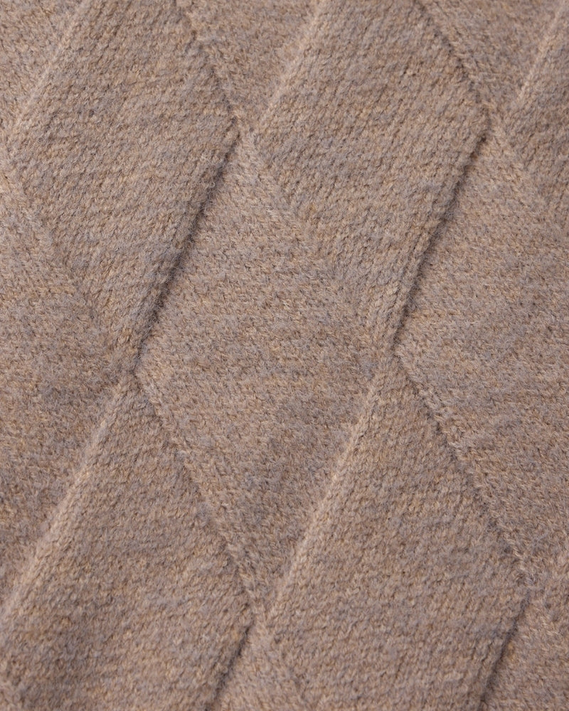 Heritage Diamond Knit Zip Cardigan - Choose By Portugal