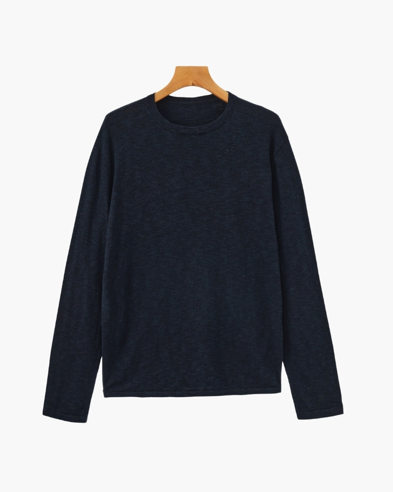 Linen Cotton Essential Crewneck - Choose By Portugal