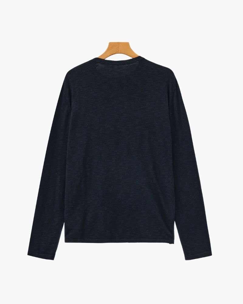 Linen Cotton Essential Crewneck - Choose By Portugal