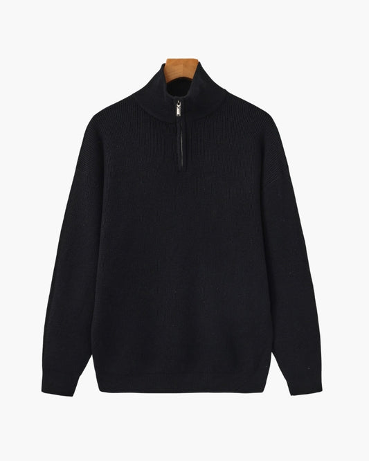 Refined Half-Zip Knit Pullover - Choose By Portugal