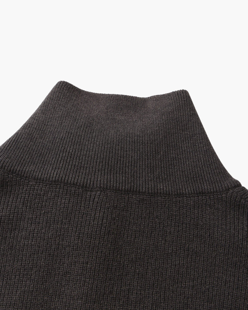 Refined Half-Zip Knit Pullover - Choose By Portugal