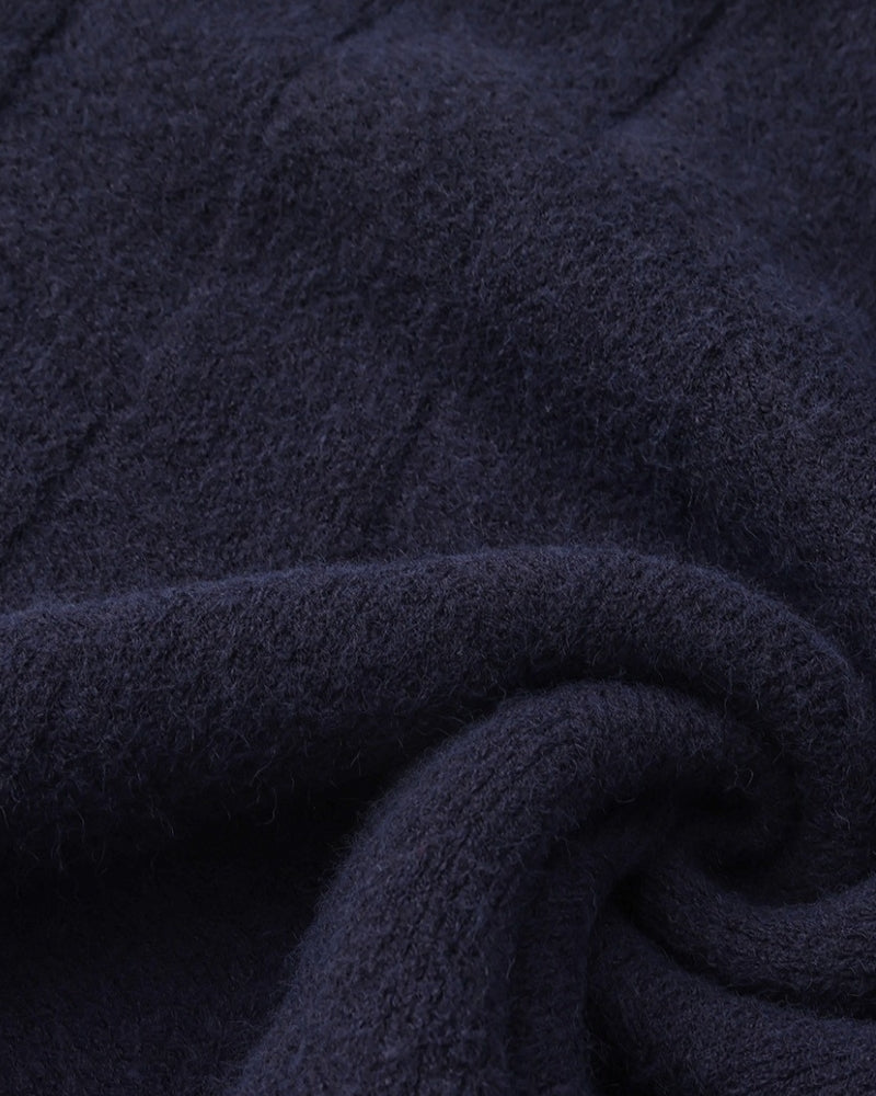 Diamond Knit Crewneck Sweater - Choose By Portugal