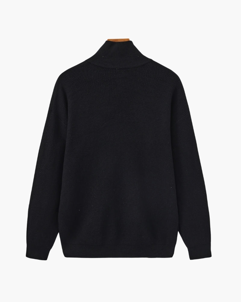 Refined Half-Zip Knit Pullover - Choose By Portugal