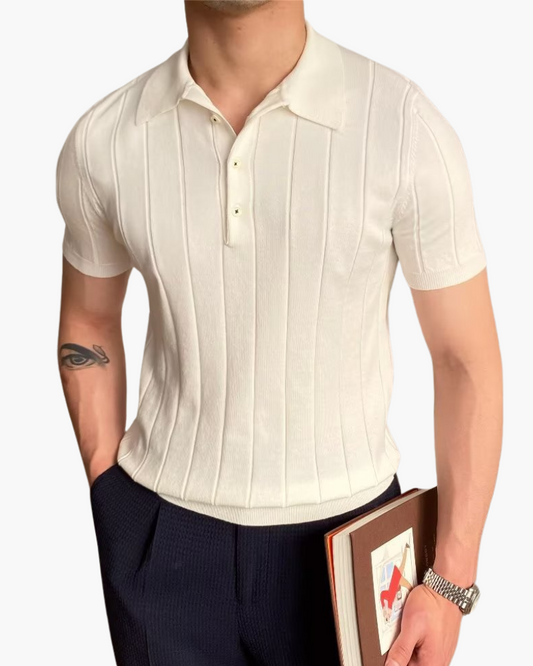 Cannes Ribbed Cotton Polo - Choose By Portugal