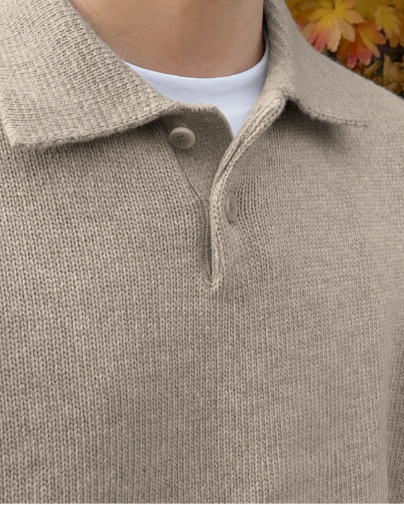Woolen Button Half Zip - Choose By Portugal