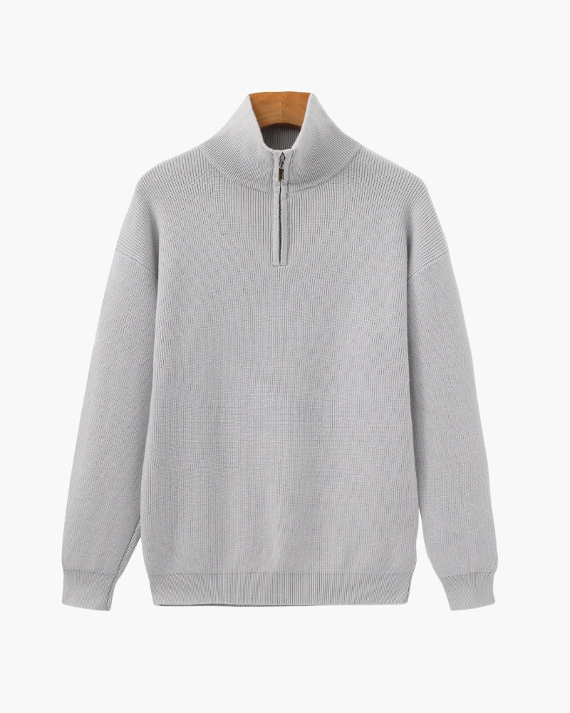 Refined Half-Zip Knit Pullover - Choose By Portugal