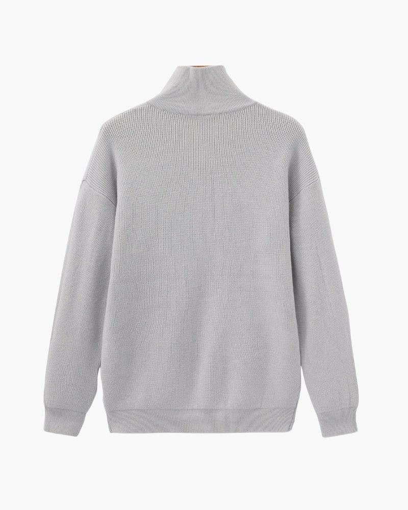 Refined Half-Zip Knit Pullover - Choose By Portugal