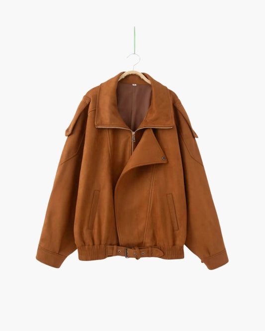 Vintage Suede Drape Jacket - Choose By Portugal