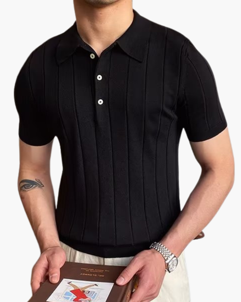 Cannes Ribbed Cotton Polo - Choose By Portugal