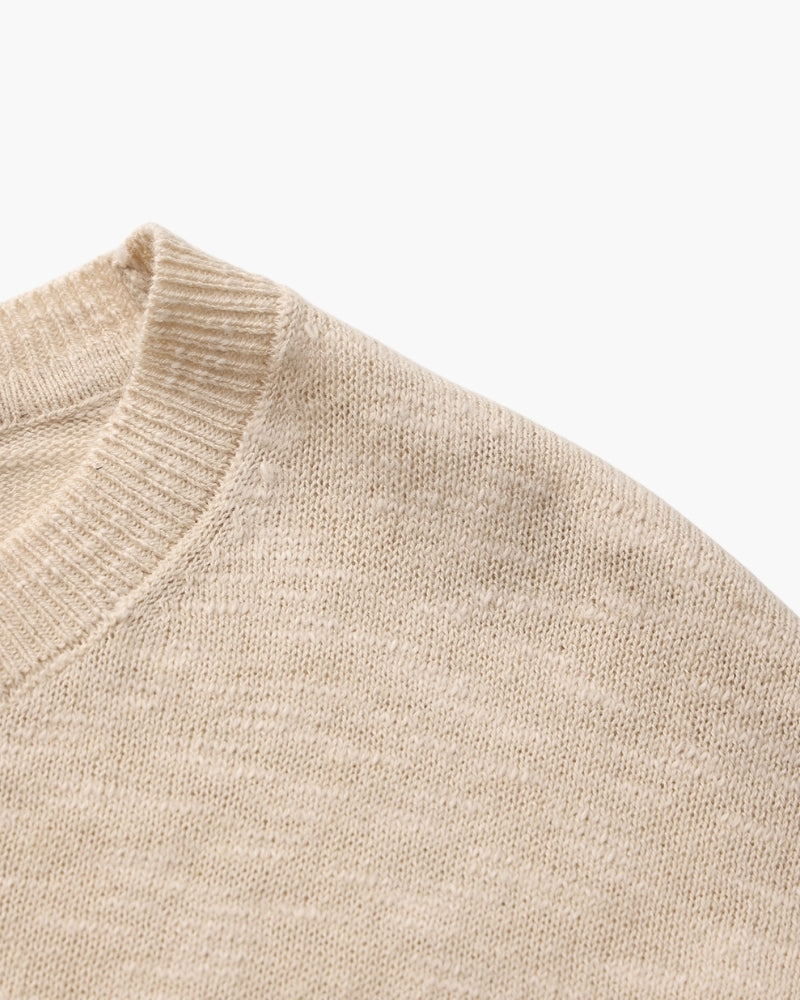 Linen Cotton Essential Crewneck - Choose By Portugal