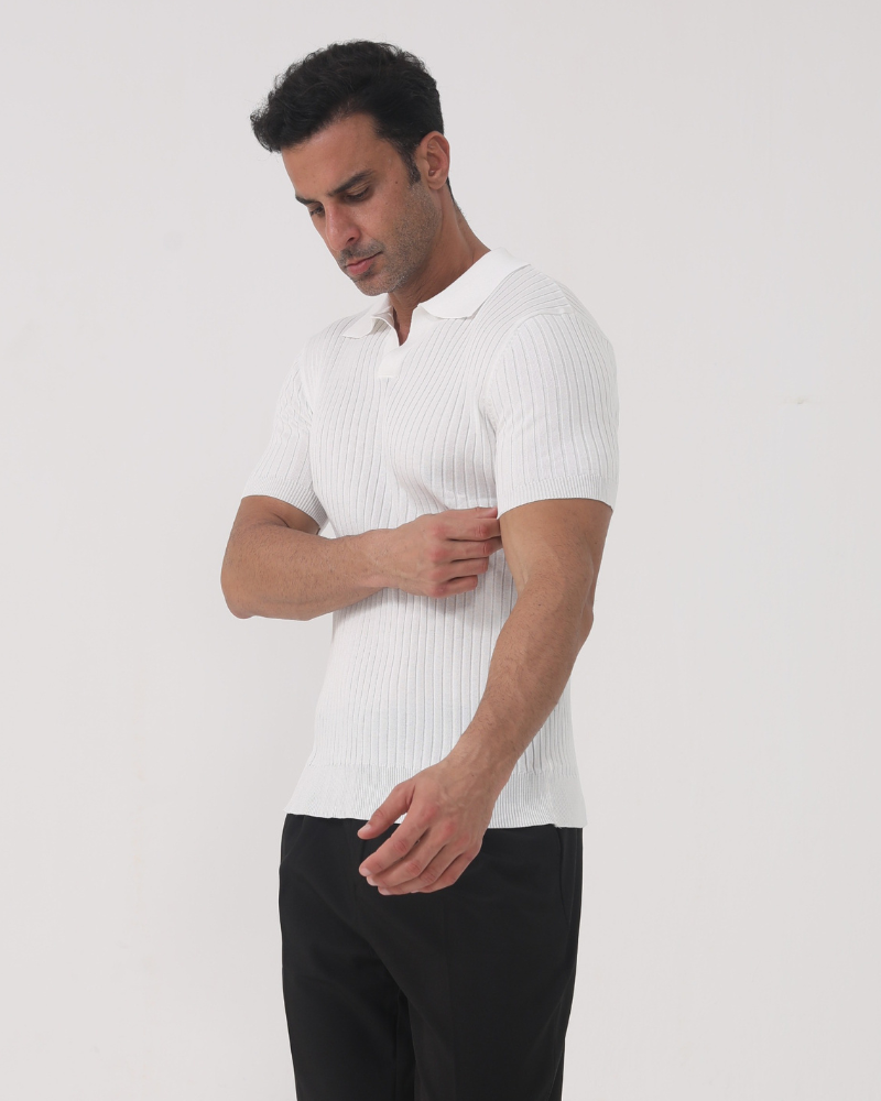 Florence - Ribbed Cotton Polo - Choose By Portugal