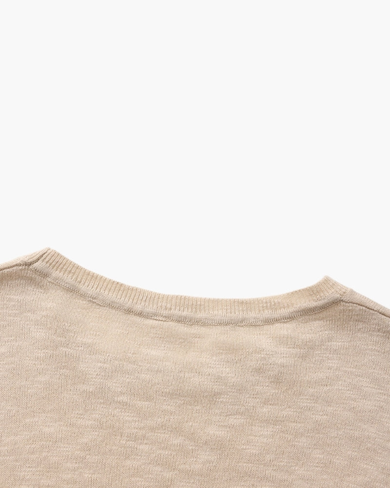 Linen Cotton Essential Crewneck - Choose By Portugal