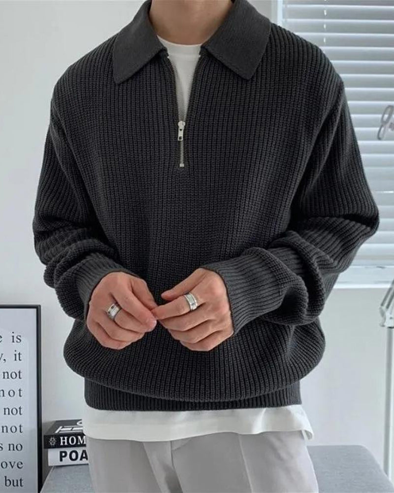 Cesare Half Zip Sweater - Choose By Portugal