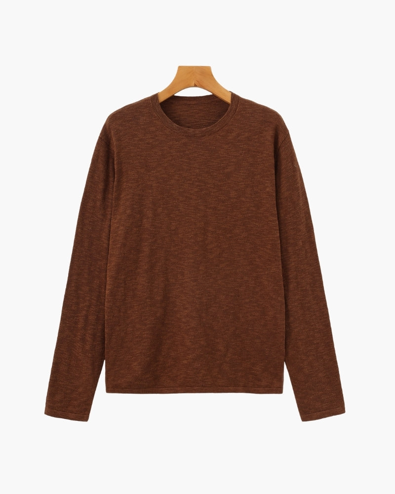 Linen Cotton Essential Crewneck - Choose By Portugal