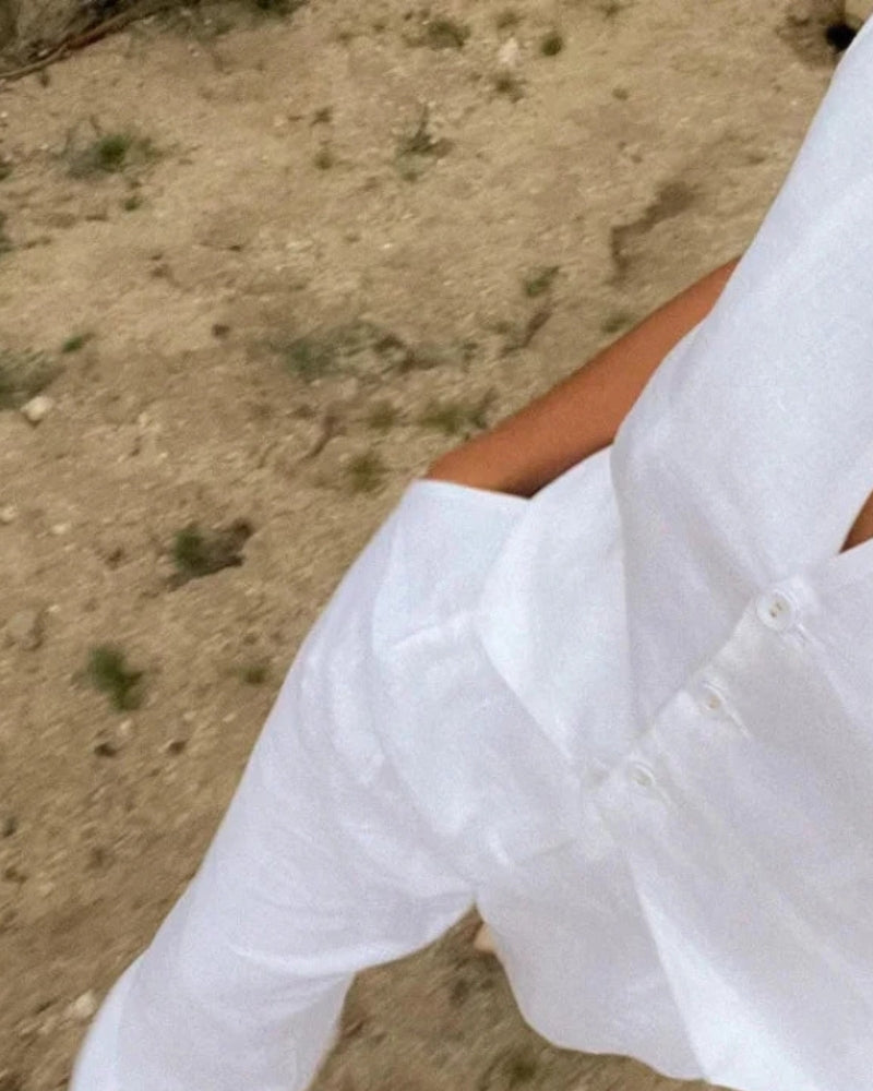 Classy Lady - Linen Two-piece Set - Choose By Portugal