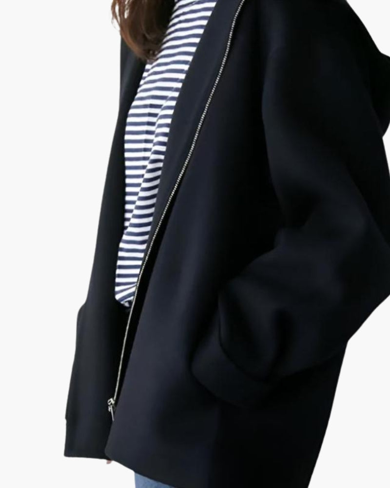 Marlow Wool Zip Coat - Choose By Portugal