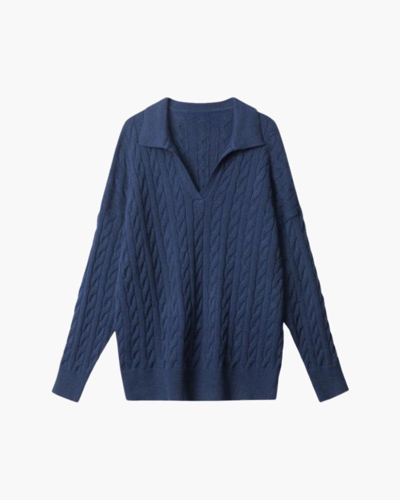 Premium Wool V-neck Knitted Sweater - Choose By Portugal