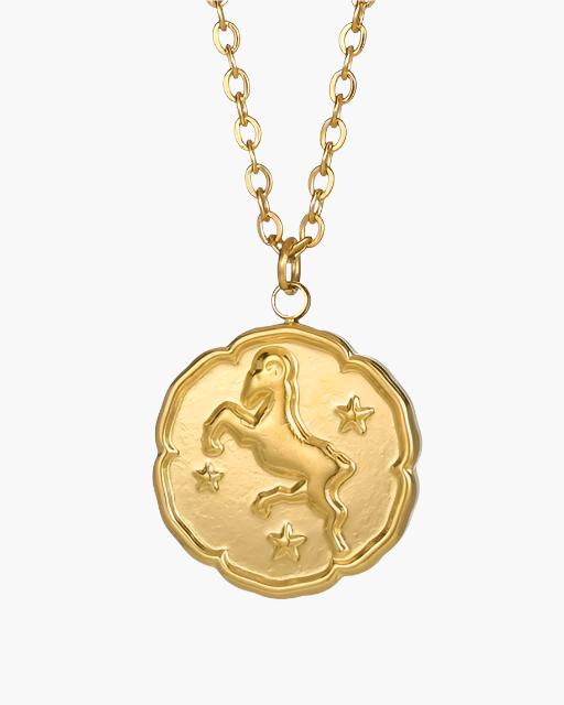 Zodiac Sign Necklace - Gold - Choose By Portugal