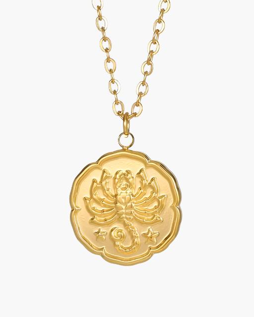 Zodiac Sign Necklace - Gold - Choose By Portugal