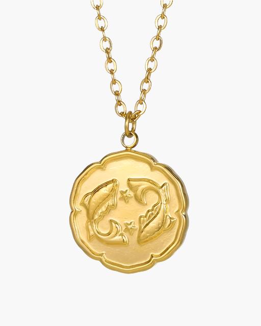 Zodiac Sign Necklace - Gold - Choose By Portugal