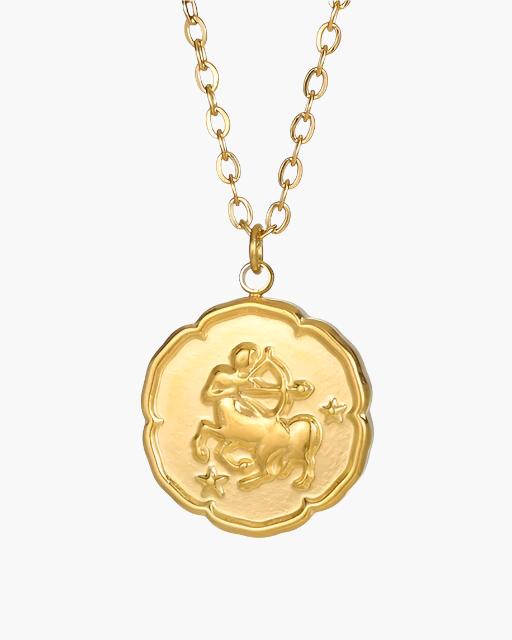 Zodiac Sign Necklace - Gold - Choose By Portugal