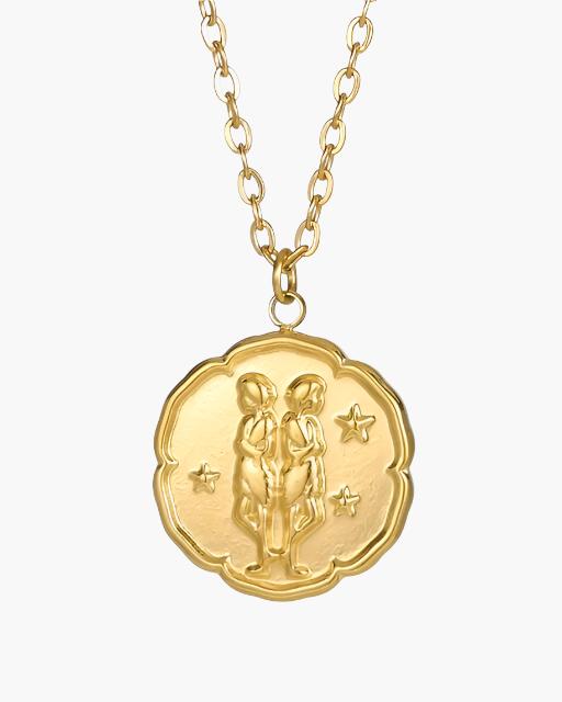 Zodiac Sign Necklace - Gold - Choose By Portugal