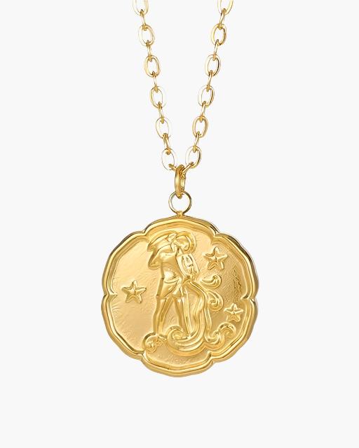 Zodiac Sign Necklace - Gold - Choose By Portugal