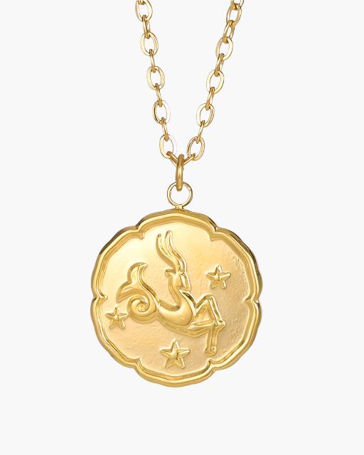 Zodiac Sign Necklace - Gold - Choose By Portugal