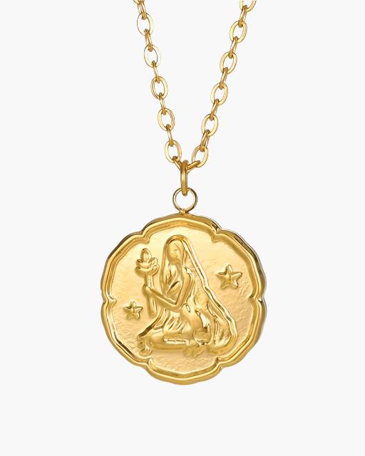 Zodiac Sign Necklace - Gold - Choose By Portugal