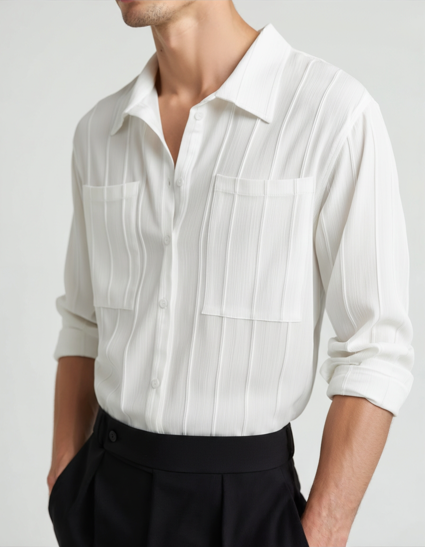 ST Tropez Ribbed Shirt - Choose By Portugal
