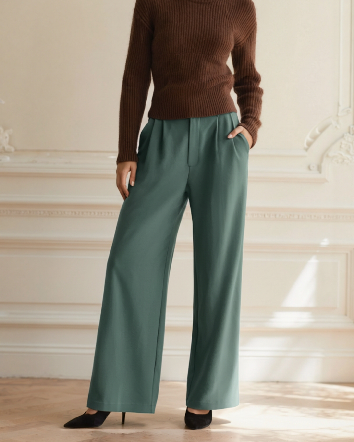 Serena Wide-Leg Trousers - Choose By Portugal